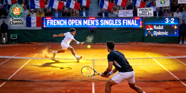 法国网球公开赛男单决赛直播画面